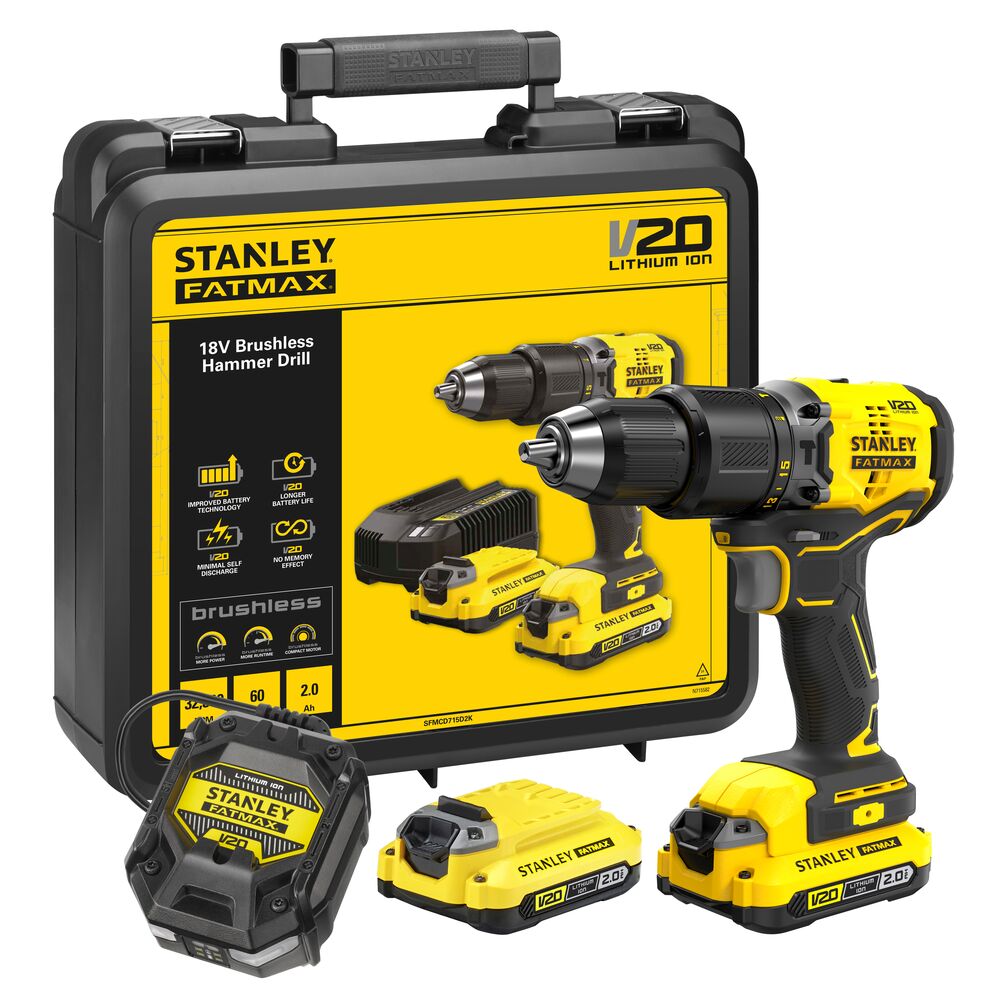 Акумулаторен ударен винтоверт Stanley FatMax SFMCD715D2K